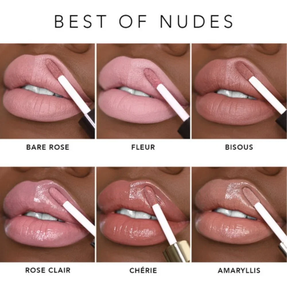 NIB ✅ Jouer Cosmetics BEST OF NUDES Deluxe 6 Piece Lip Creme and Gloss Set ✨NIB